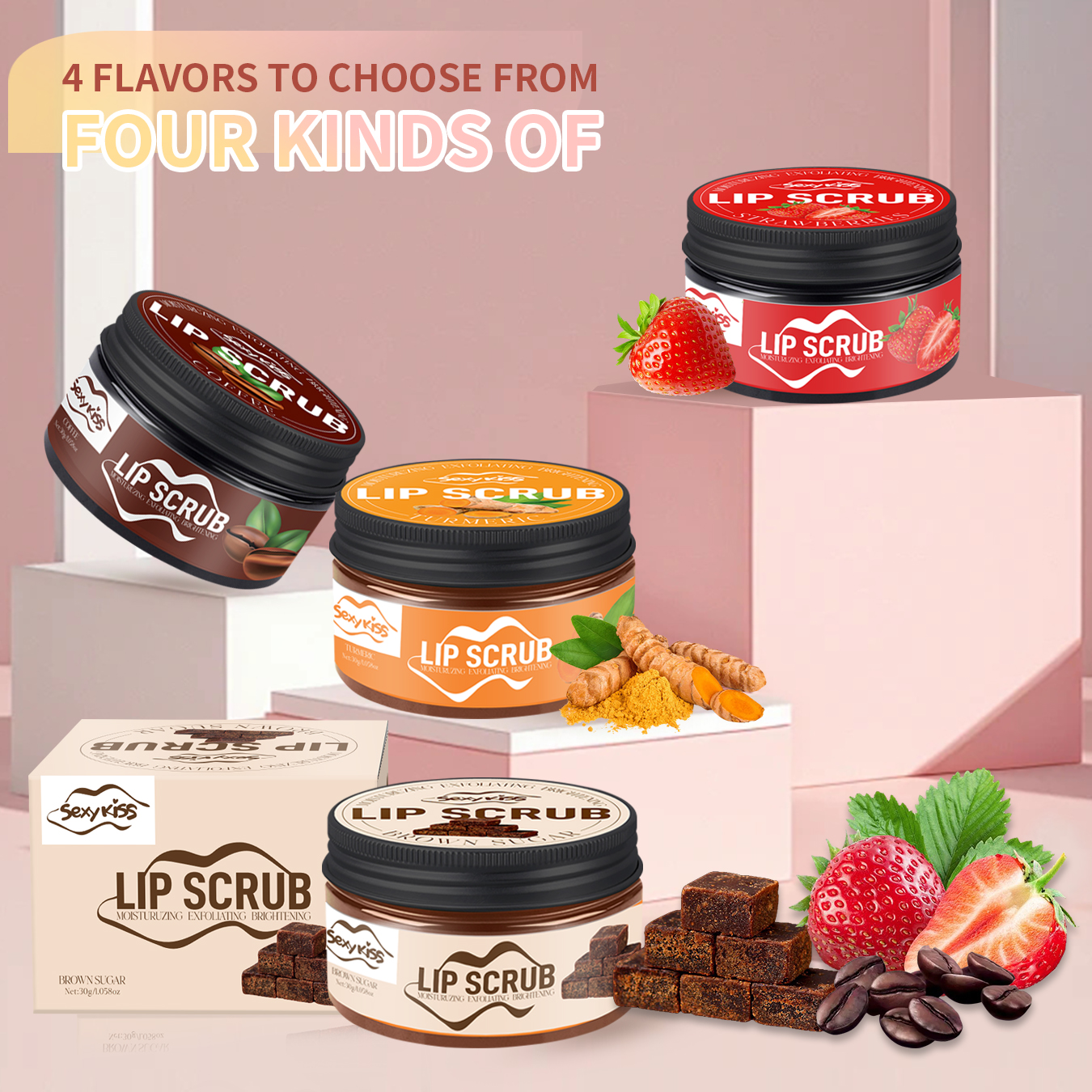 Strawberry, Coffee, brown Suga - Sugar Scrub Coffee 리뷰 및 가격
