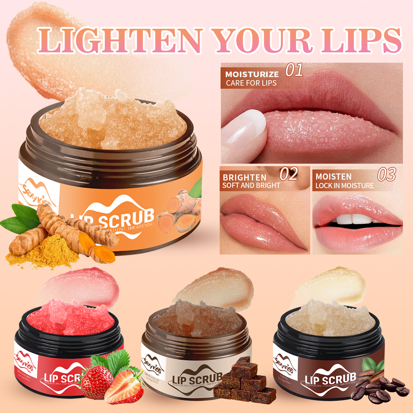 Strawberry, Coffee, brown Suga - Sugar Scrub Coffee 리뷰 및 가격