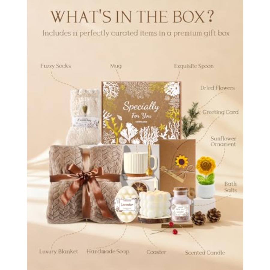 Spa Gift Baskets for Women - M - Spa Wellness Day 리뷰 및 가격