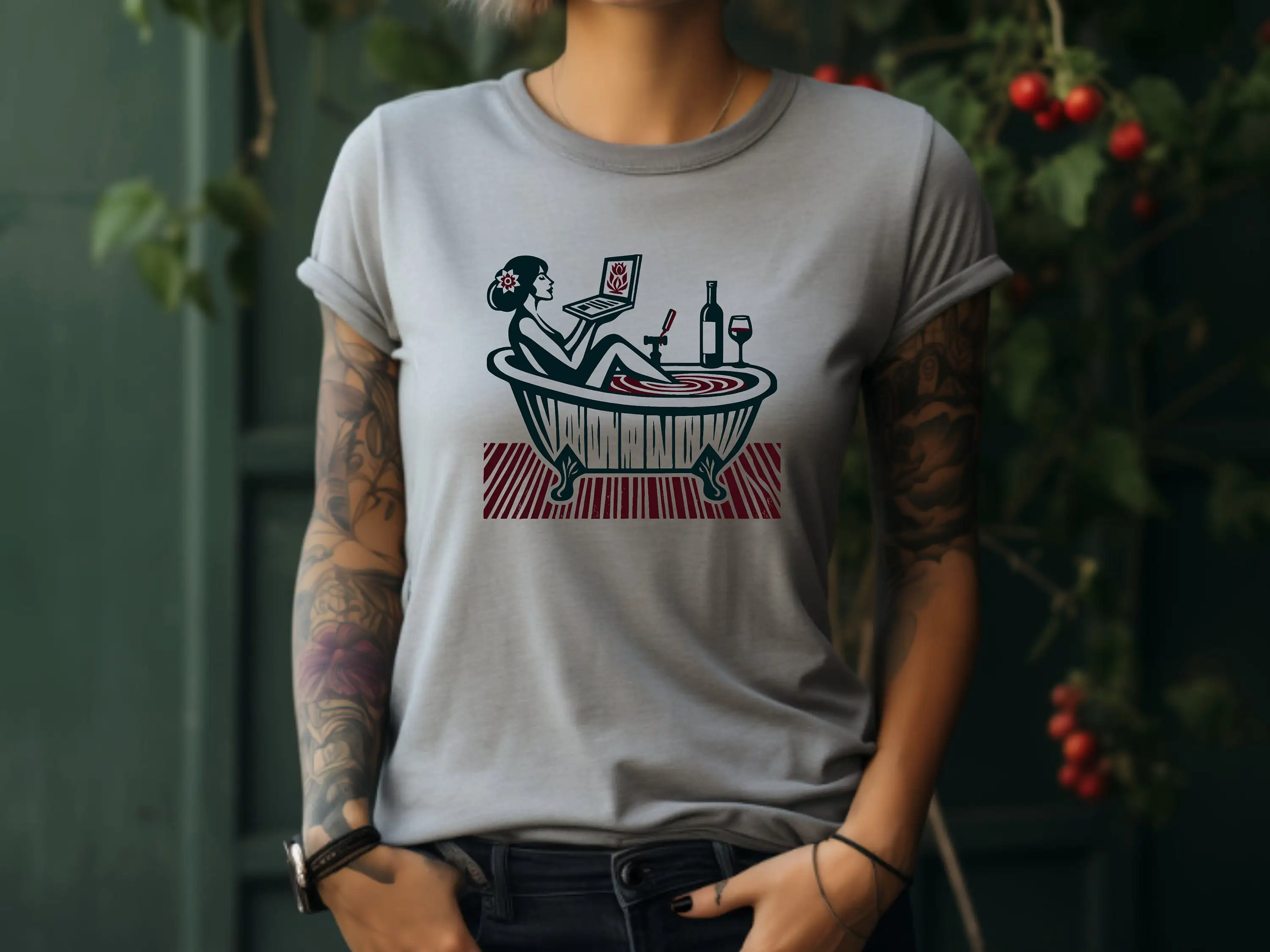 Self Care T Shirt Wine Lover B - Spa Wellness Day 리뷰 및 가격