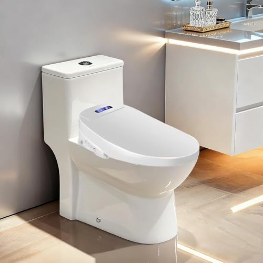 Electric Bidet Toilet Seat wit - Spa & Wellness Paradies Braunschweig 리뷰 및 가격