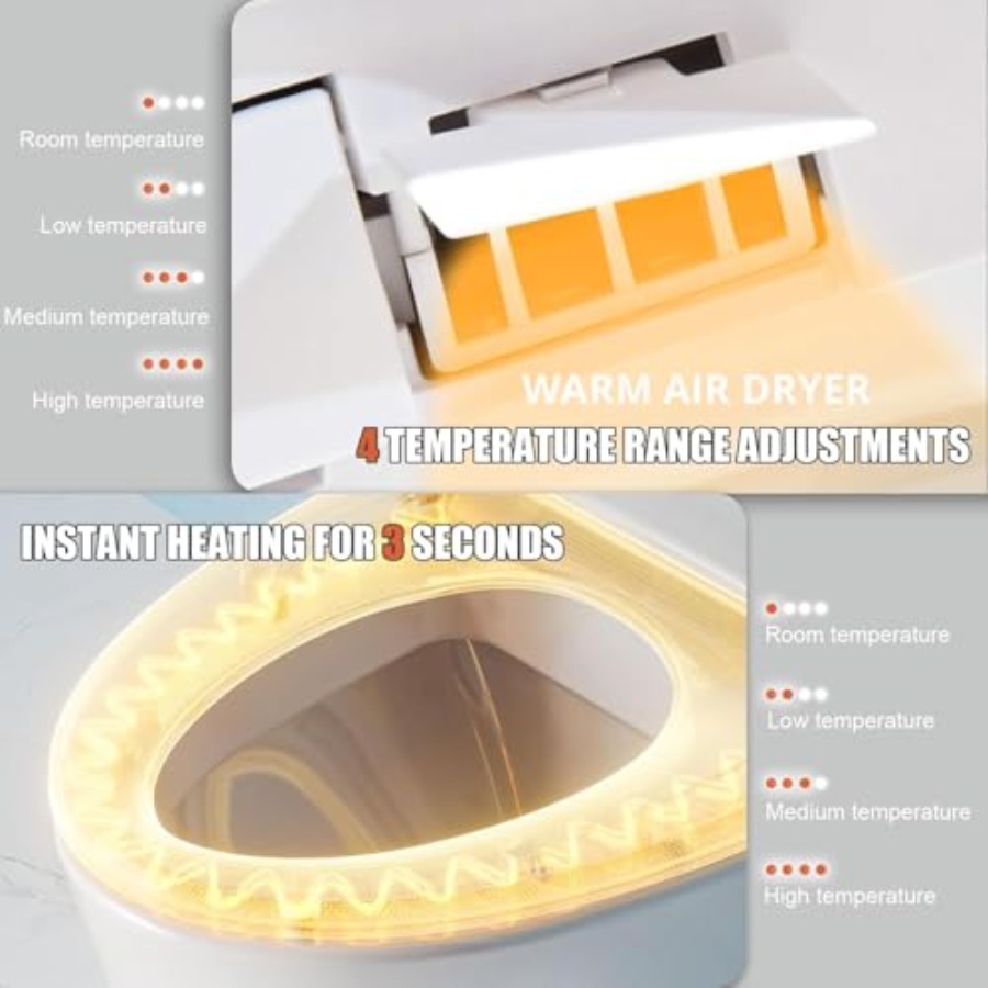 Electric Bidet Toilet Seat wit - Spa & Wellness Paradies Braunschweig 리뷰 및 가격