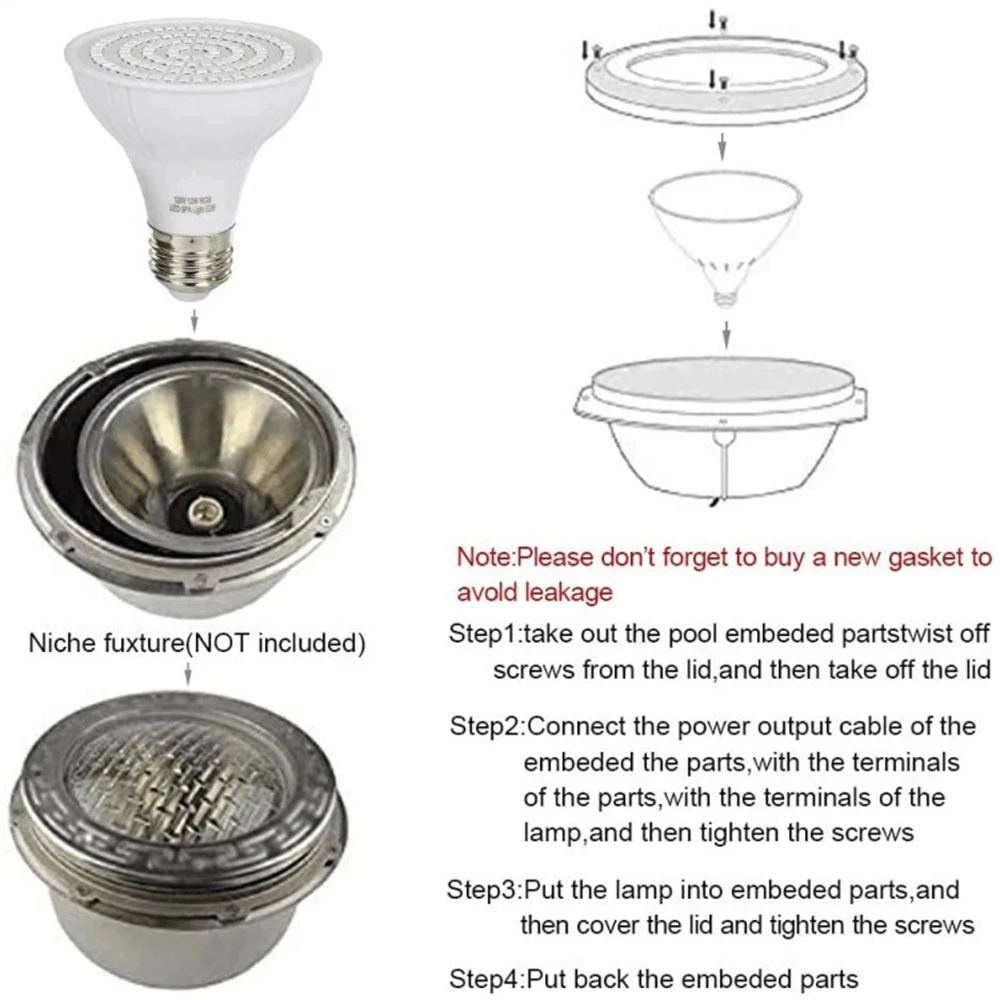 LED Swimming Pool Light E27 E2 - Xy Spa & Wellness George Town Reviews 리뷰 및 가격