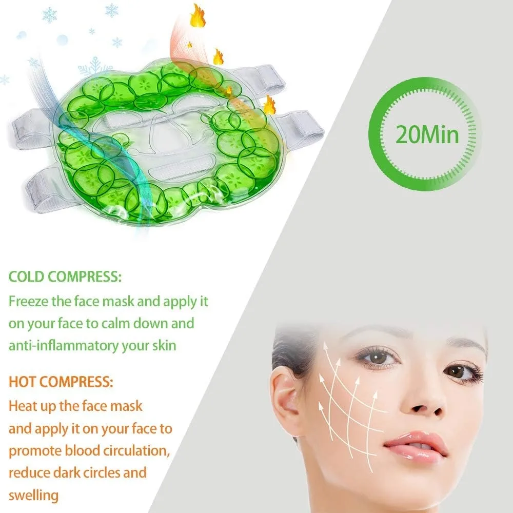 Face Ice Gel Pack with Wrap Re - Eye Mask Heated 리뷰 및 가격