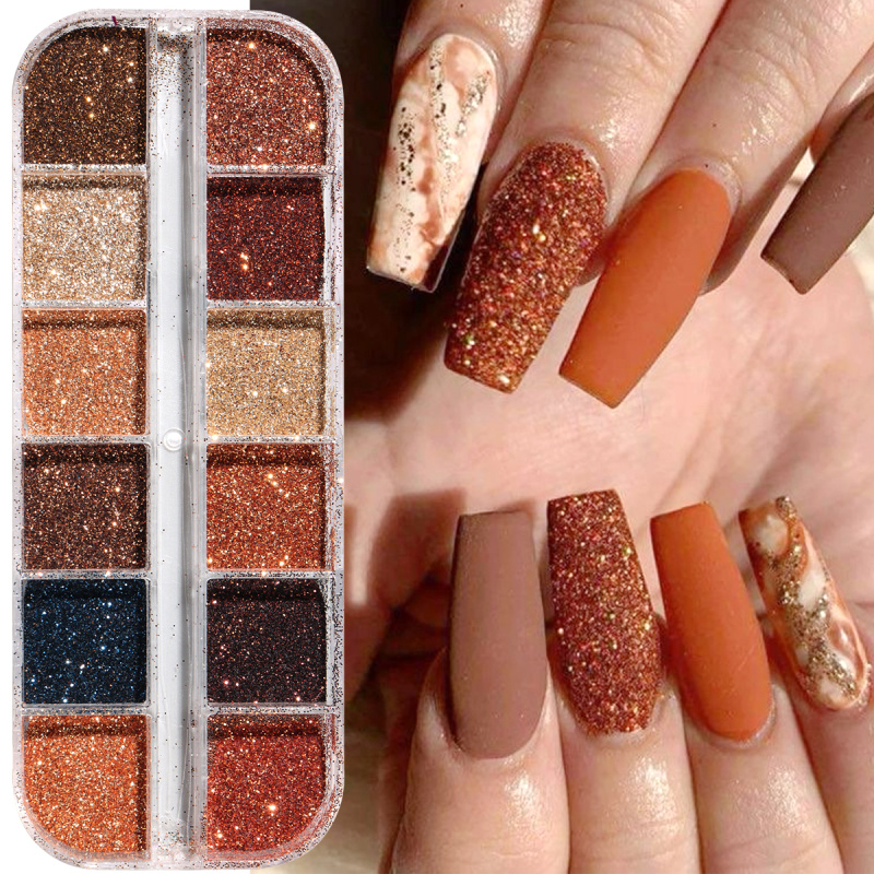 Shiny Coffee Brown Nail Glitte - Sugar Scrub Coffee 리뷰 및 가격