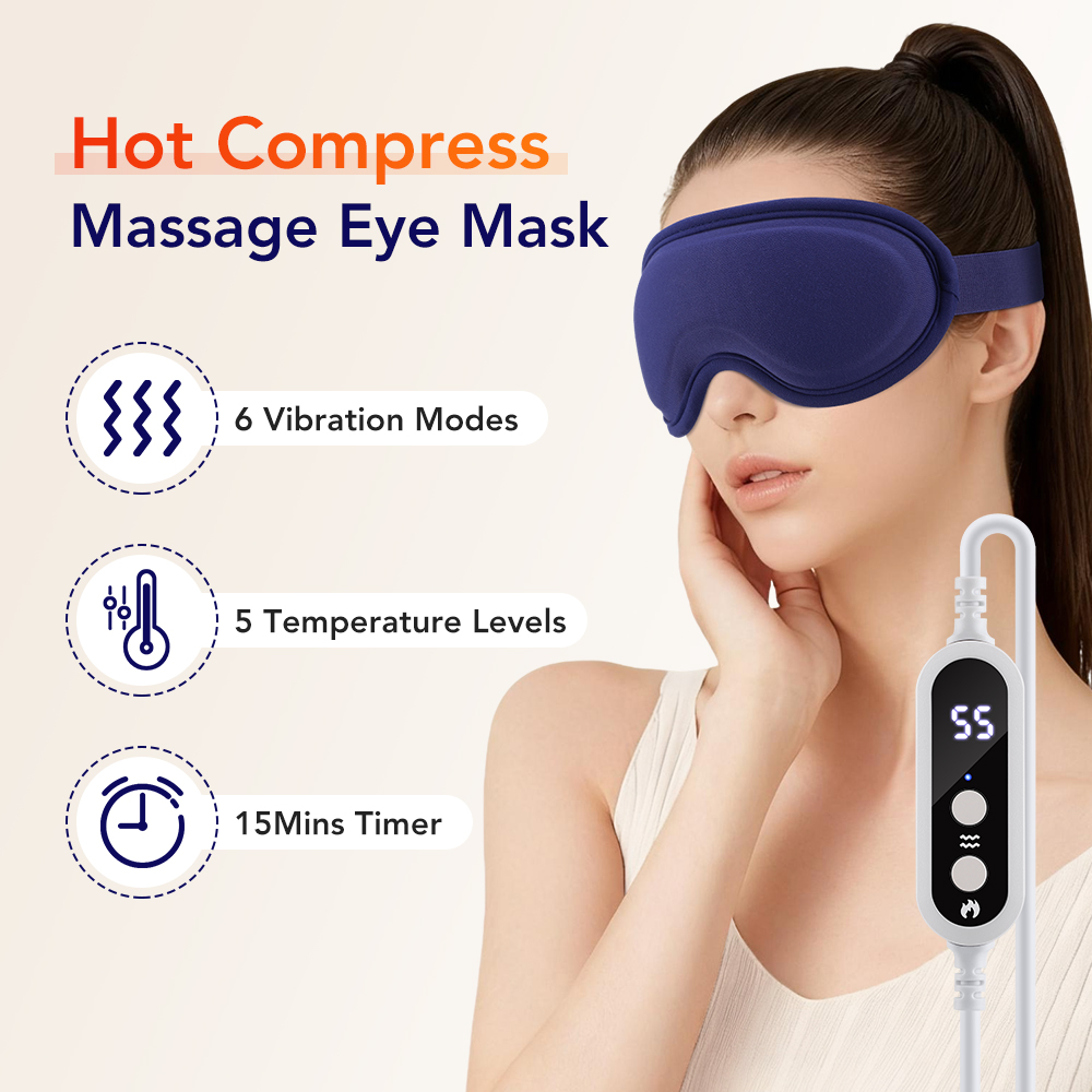 Electric 3D Sleeping Eye Mask  - Eye Mask Heated 리뷰 및 가격