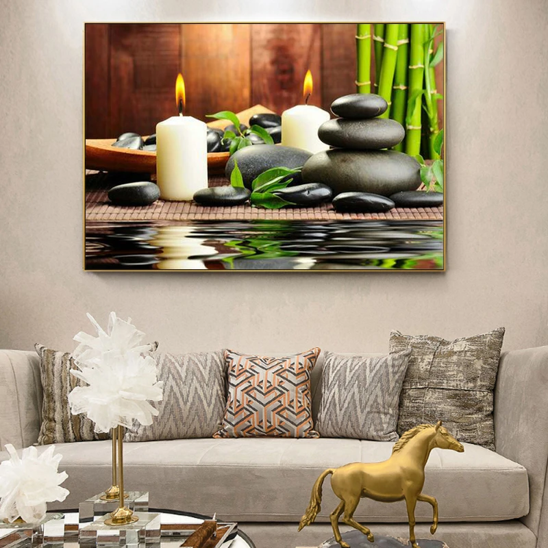 Zen Spa Still Life Canvas Wall - Spa Wellness Images 리뷰 및 가격