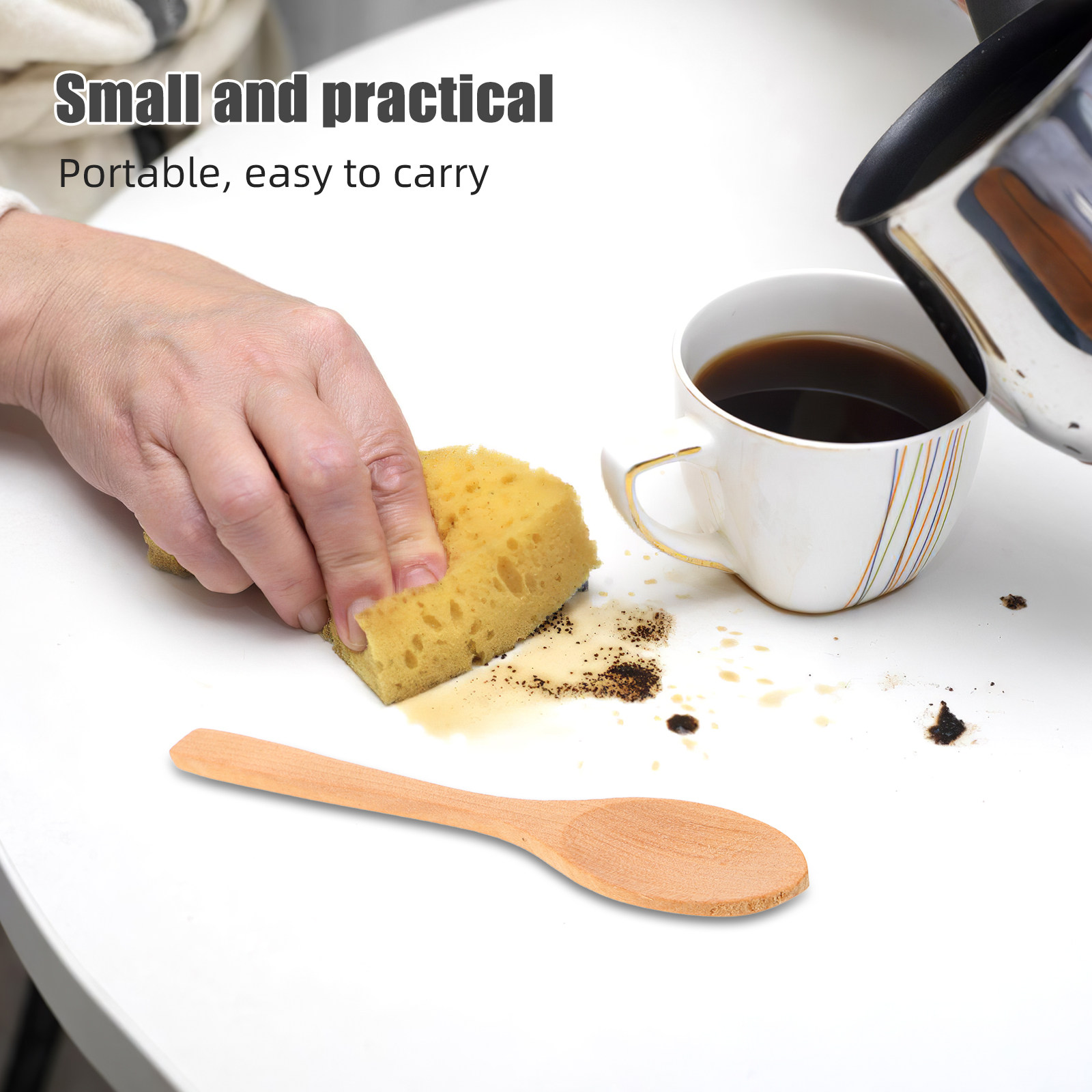10Pcs Wooden Ice Cream Spoons  - Sugar Scrub Coffee 리뷰 및 가격